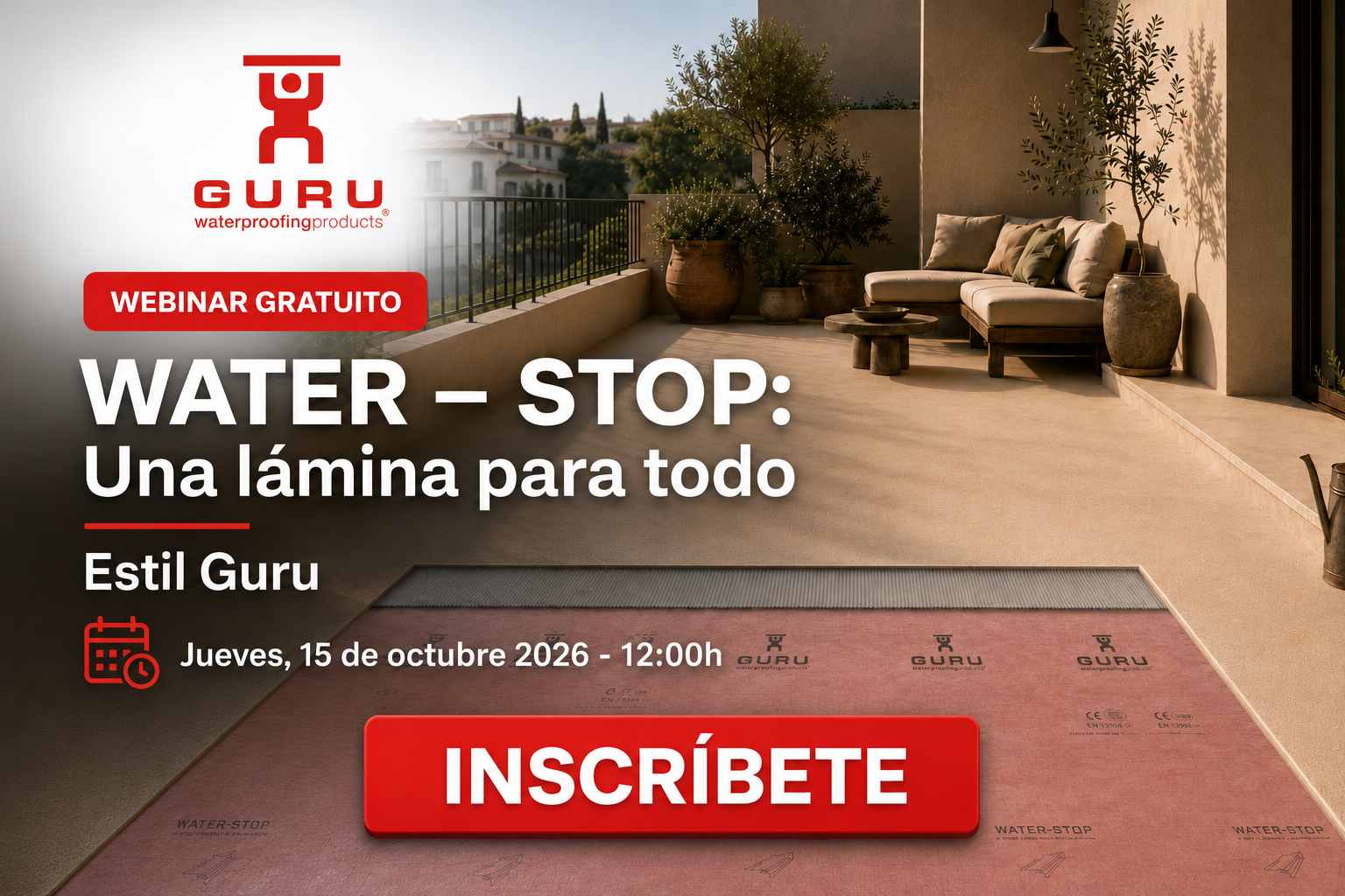WEBINAR 2026: WATER &ndash; STOP: Una l&aacute;mina para todo.