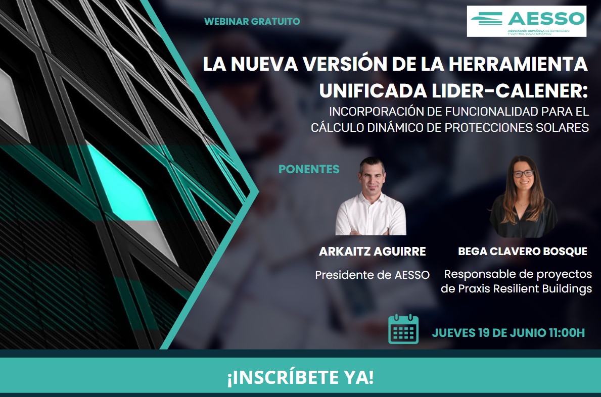 - 2025 WEBINAR: La nueva versión de la herramienta unificada LIDER-CALENER