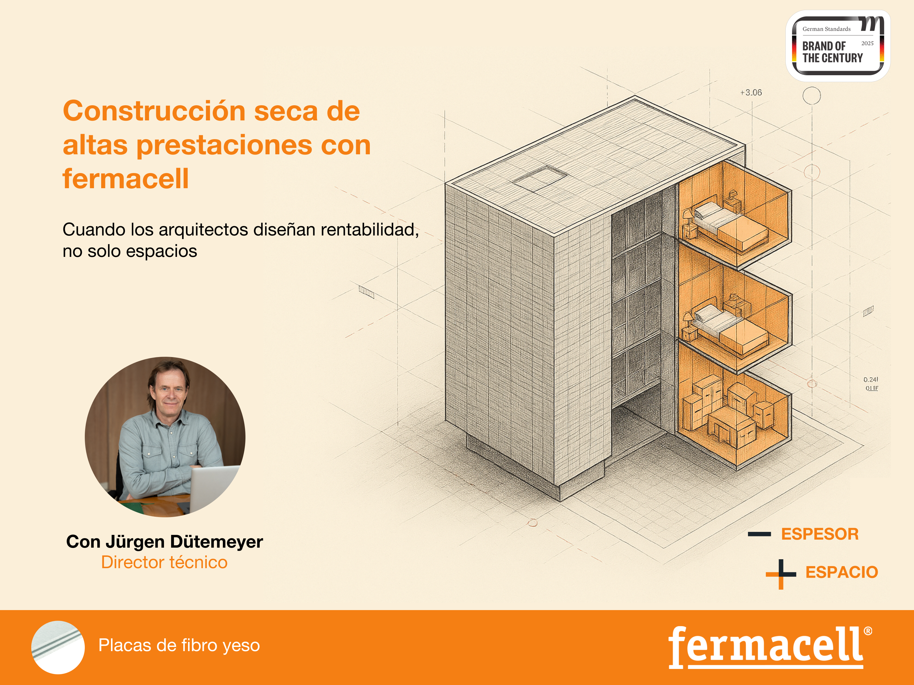 - 2026 WEBINAR: Construcci&oacute;n Seca de altas prestaciones con fermacell: cuando los arquitectos dise&ntilde;an rentabilidad, no solo espacios
