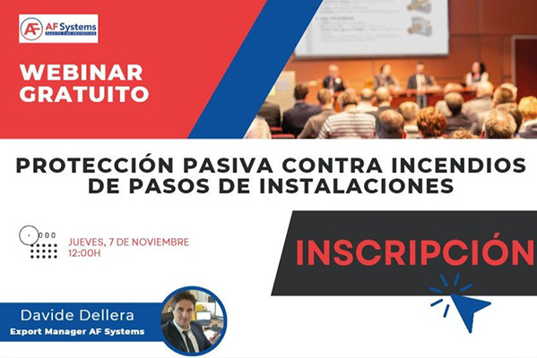 Webinar: LA PROTECCIÓN PASIVA CONTRA INCENDIOS DE PASOS DE INSTALACIONES