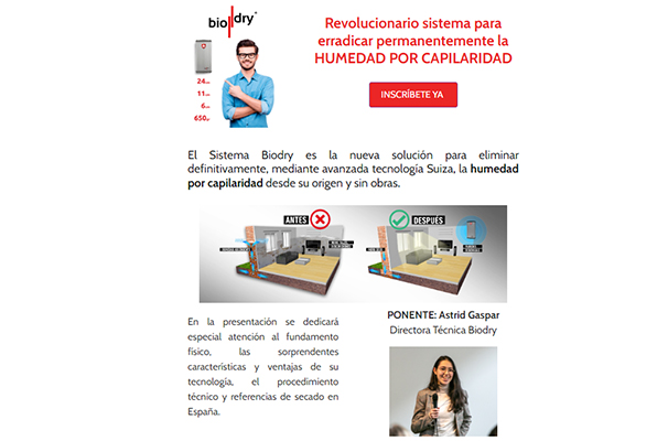 Webinar. Revolucionario sistema para erradicar permanentemente la humedad por capilaridad