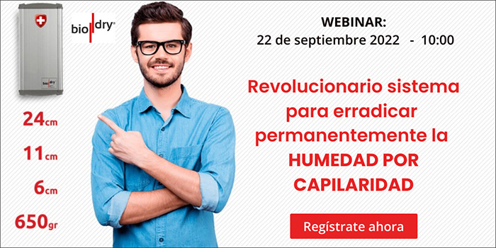 2022 webinar: Revolucionario sistema Biodry para erradicar la humedad por capilaridad