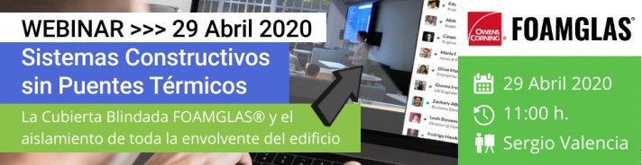 WEBINAR >> La cubierta blindada FOAMGLAS y el aislamiento de toda la envolvente del edificio