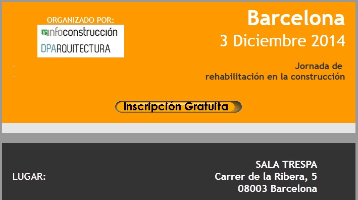 Jornada de Rehabilitación en la construcción en Barcelona