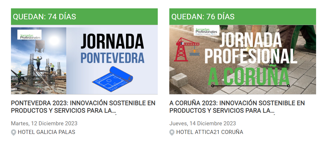 2023 - PONTEVEDRA Innovación sostenible en productos y servicios para la arquitectura y la rehabilitación