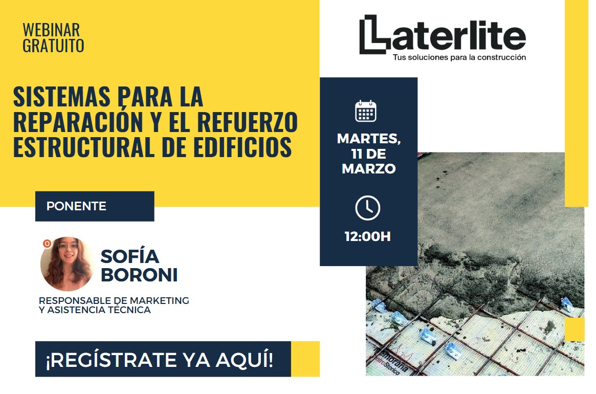 Webinar Laterlite:Sistemas para la reparación y el refuerzo estructural de edificios