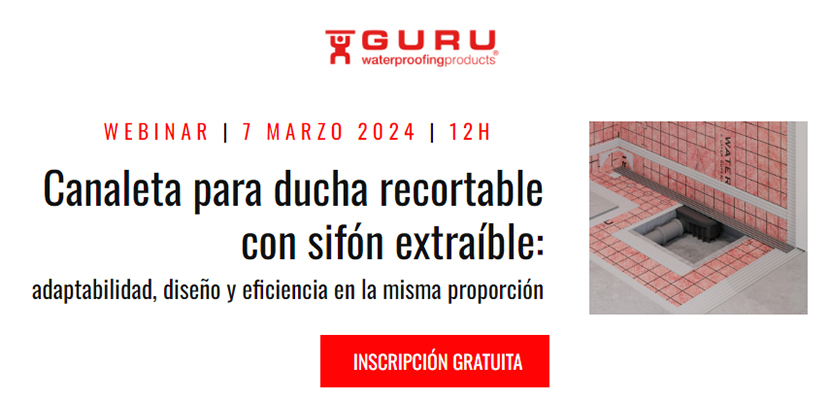  2024 Webinar: Canaleta para ducha recortable  con sifón extraíble:  adaptabilidad, diseño y eficiencia en la misma proporción