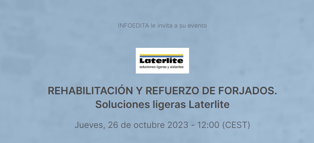 2023 Webinar: Rehabilitación y refuerzo de forjados Laterlite