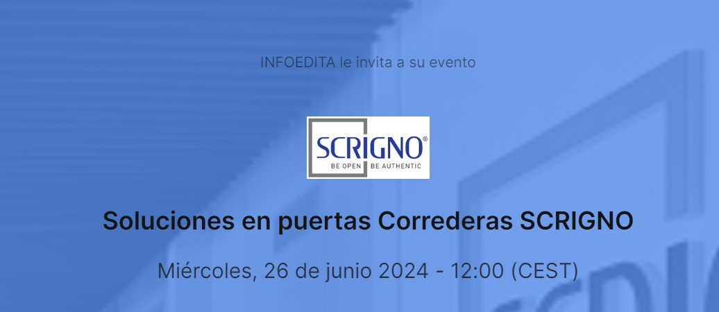 Webinar Soluciones en puertas correderas SCRIGNO