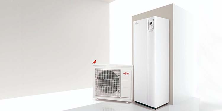Calefacción, climatización y agua caliente sanitaria (ACS) basada en la aerotermia