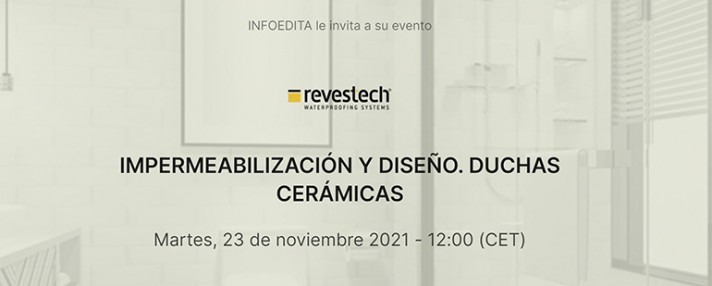 Impermeabilización y diseño: duchas cerámicas en el curso online de Revestech