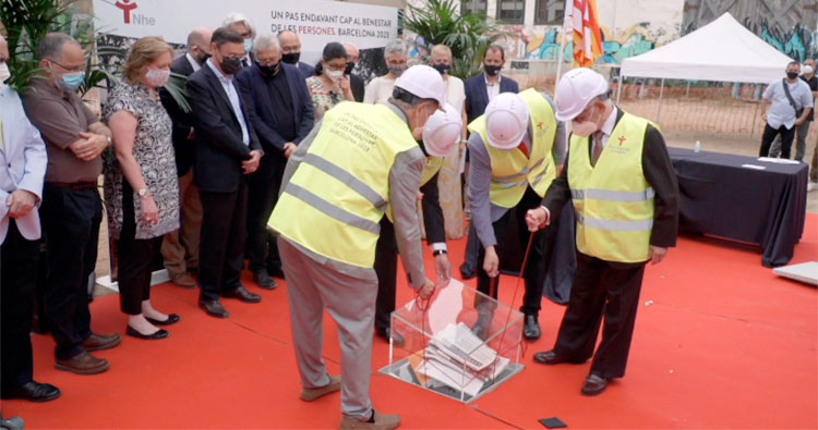 Colocada la primera piedra del Nou hospital evangèlic (Nhe)