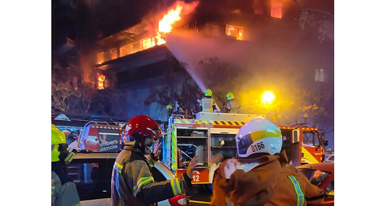 Terrible incendio en Valencia: recomendaciones en protección contra incendios en fachadas