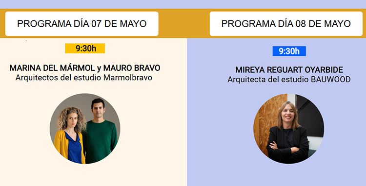 Marina del Mármol, Mauro Bravo y Mireya Reguart expondrán su visión de la arquitectura en DPA Fórum Madrid los días 7 y 8 de mayo