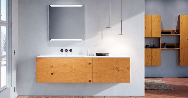 Arquitectura y color definen la nueva colección de mobiliario de baño