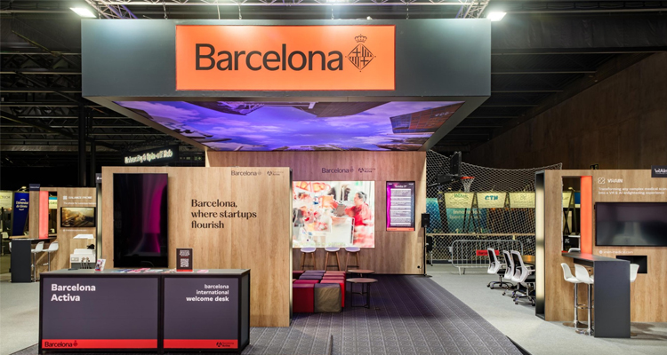 El stand de Barcelona en 4YFN 2026 apuesta por arquitectura efímera para proyectar el ecosistema startup de la ciudad