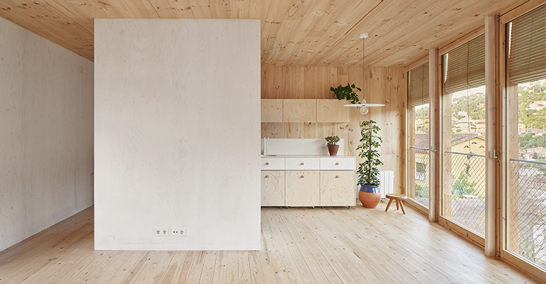 Casa sobre zocalo ladrillo 2 - DPArquitectura