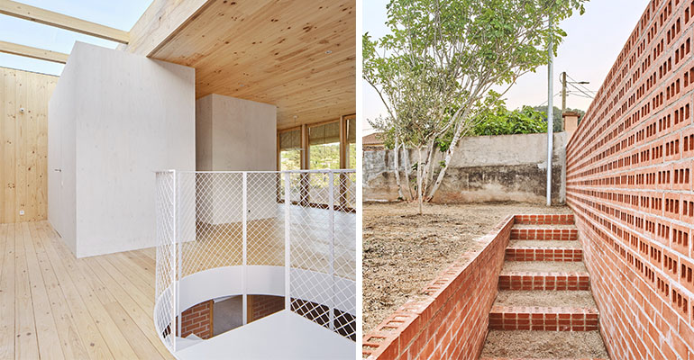 Casa sobre zocalo ladrillo 3 - DPArquitectura