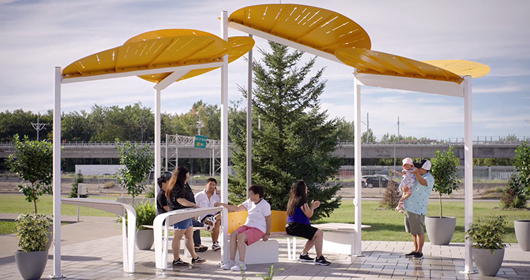 Herramienta de refrigeración acuática contra el calor urbano