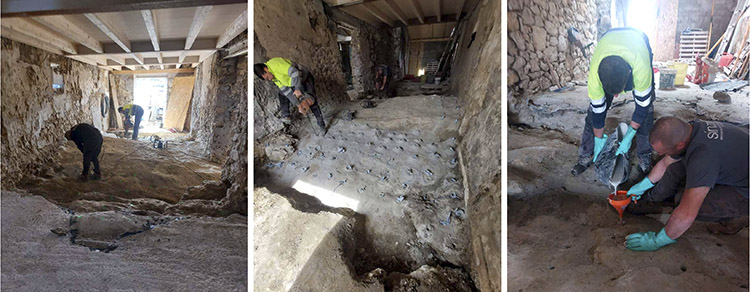 Transformación radical: vaciado de roca en la renovación de una casa de pueblo