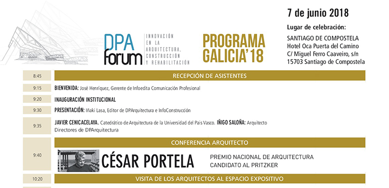 El programa de DPA Fórum Galicia en Santiago está prácticamente completo