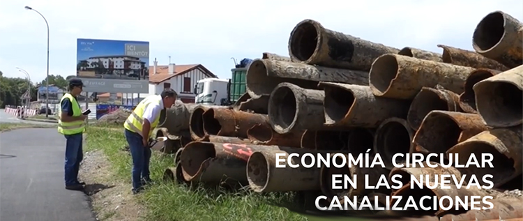 Economía circular en las nuevas canalizaciones de abastecimiento de agua para Anglet