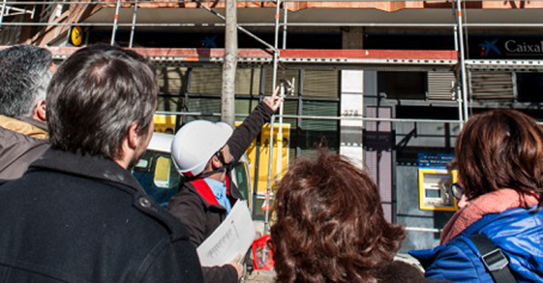 El Collegi d´Aparelladors de Barcelona ha recibido 1.500 peticiones de revisión de edificios en los últimos cuatro meses 