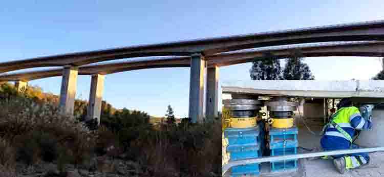 La reparación y el refuerzo de los apoyos de los viaductos de Guadalmansa y Río Verde ha sido galardonada con el premio a la Mejor Obra Nacional Sika.