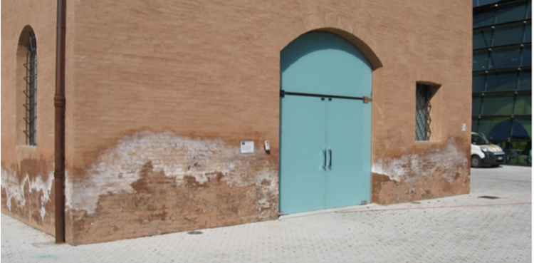 Secado integral de los muros del taller de Enzo Ferrari mediante el sistema Biodry