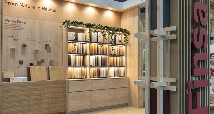 Finsa llevará a Archiexpo 2026 soluciones en madera para interiorismo y construcción
