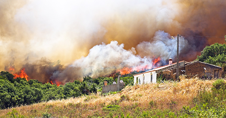Afelma reclama mayor seguridad frente al fuego en los edificios próximos a zonas forestales