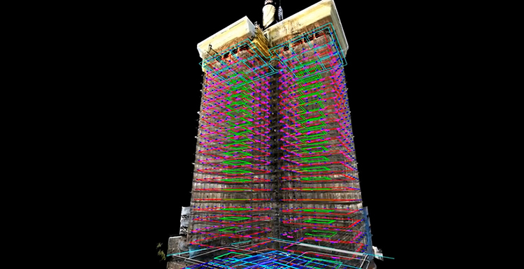 Control de vibraciones y sísmico en la reconstrucción de las Torres Colón