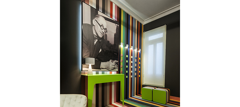 Jung hace un homenaje a los colores de Le Corbusier