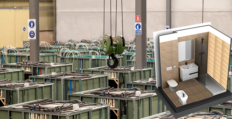 Baños industrializados como complemento a los sistemas constructivos