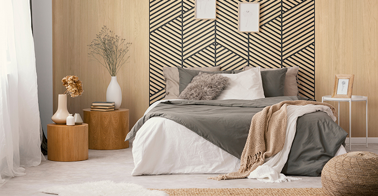 Revestimiento mural 3D hidrófugo para interiores con montaje rápido, acabado mate