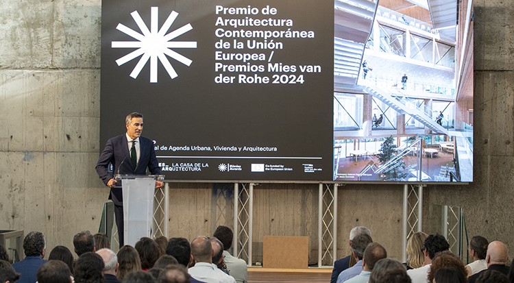 Inaugurada en La Casa de la Arquitectura la exposición de los Premios Mies Van Der Rohe 2024