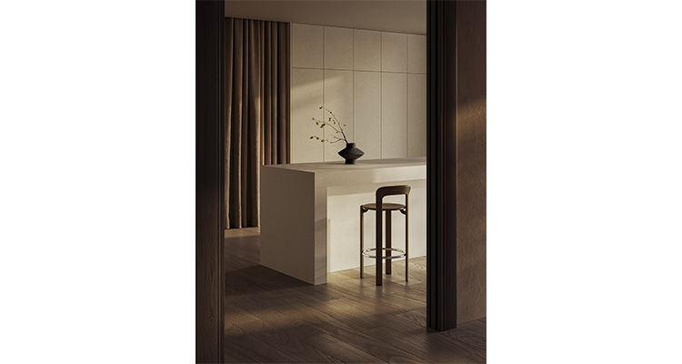 Neolith Fossil Opaline Mist Emerald calacatta 3 - DPArquitectura