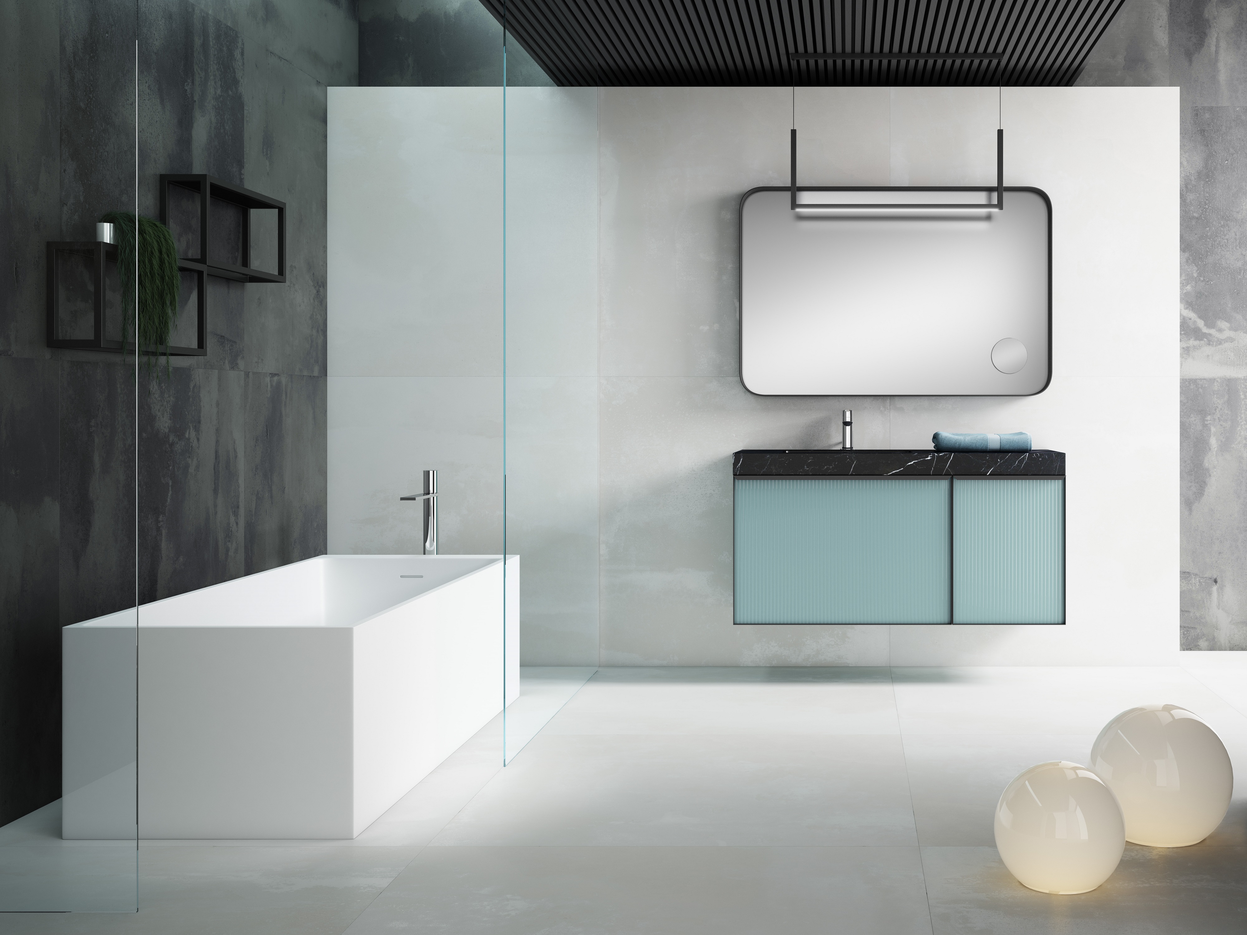 Colección de mobiliario de baño es dinámica y totalmente customizable