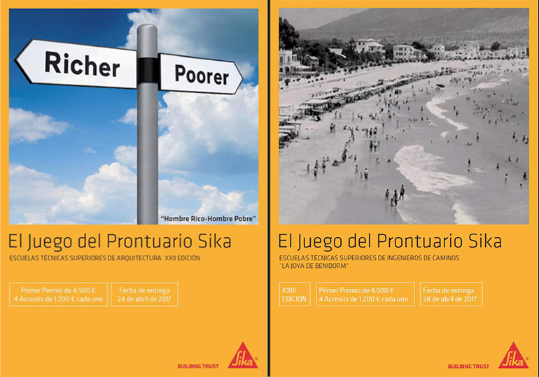 Los premios Sika para estudiantes de ingeniería de caminos y arquitectura, en marcha