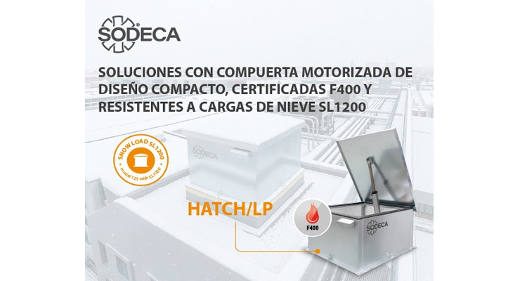 Extracción de humos y compuerta motorizada en una solución compacta para cubiertas