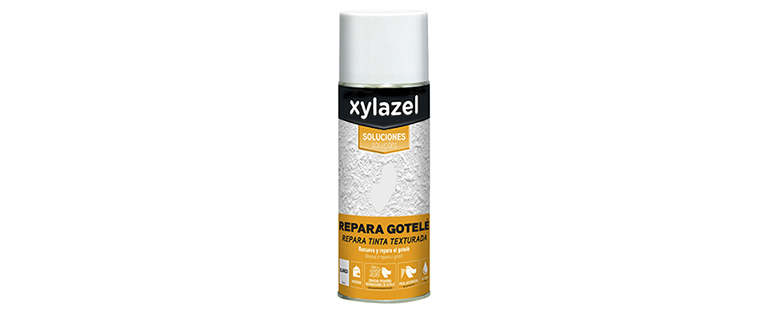 Pintura al agua en spray para reparar el gotelé