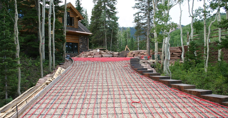 Sueldo radiante Rehau exteriores - DPArquitectura