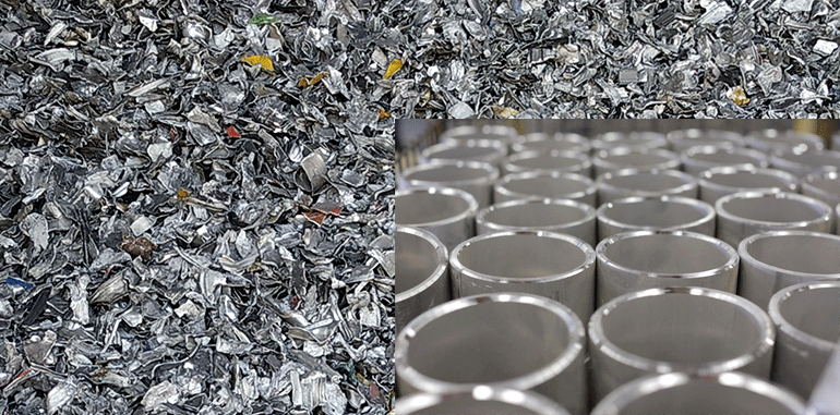 Aluminio reciclado certificado