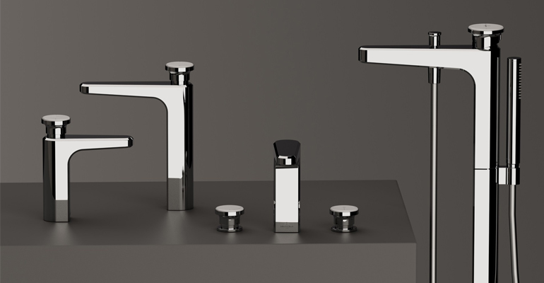 Grifería con control ViPush y diseño geométrico duradero