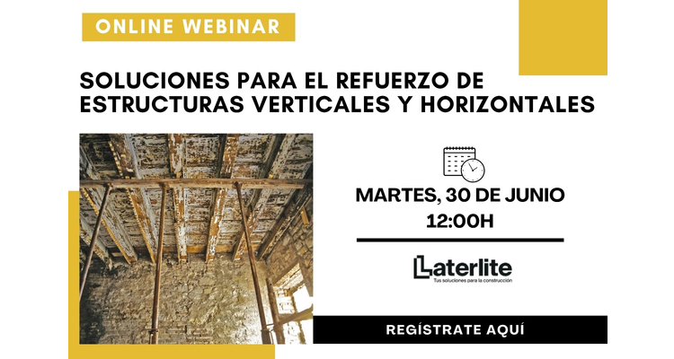 Webinar sobre refuerzo estructural en rehabilitación: soluciones para estructuras verticales y horizontales