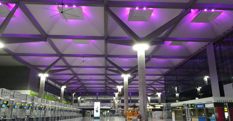 El aeropuerto de Málaga se renueva con iluminación inteligente