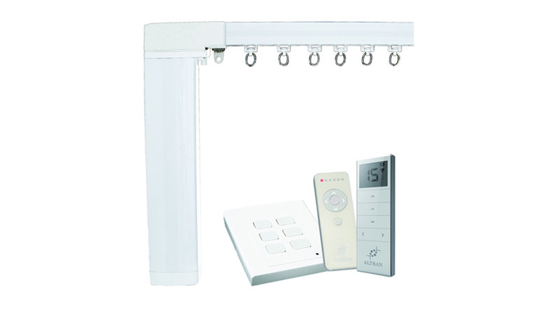 Sistema de riel eléctrico para cortinas