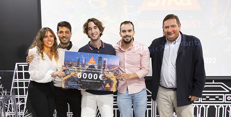   Alumnos de la Universidad Politécnica de Valencia ganan los Premios Prontuario Sika Hackathon
