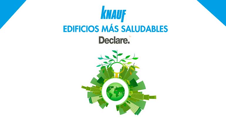 Knauf garantiza con la etiqueta Declare que sus productos son reciclables