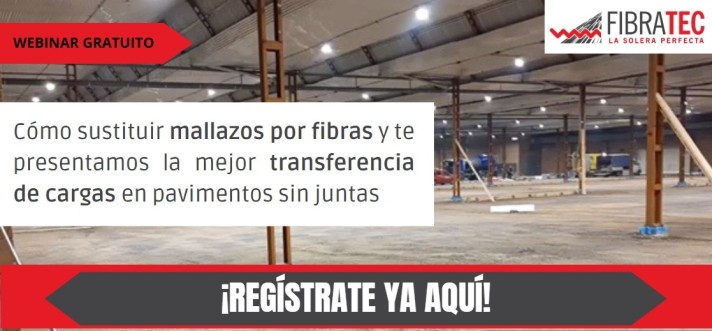 Webinar gratuito: alternativas al mallazo tradicional con fibras de vidrio para pavimentos industriales